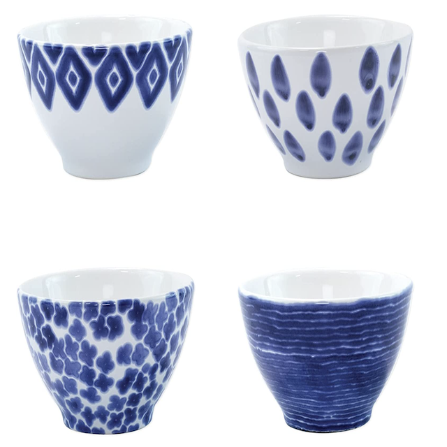 Viva by Vietri Santorini Collection Italian Dinnerware Sets (Cereal Bowls, Set of 4)