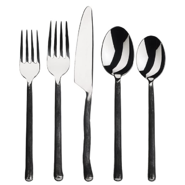 Gourmet Settings - Montana Collection - Matte/Polished Stainless Steel Flatware Sets - Service For 4 - Kitchen Cutlery Utensils Knife/Fork/Spoons - Dishwasher Safe