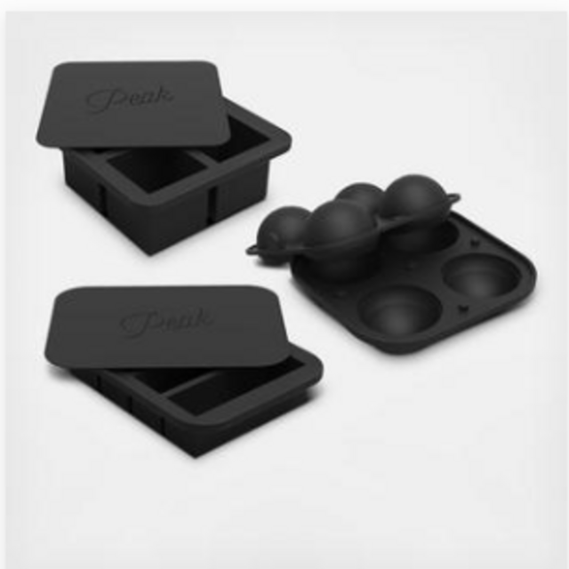Peak 3-Piece Cocktail Ice Tray Set W&P Peak 3-Piece Cocktail Ice Tray Set