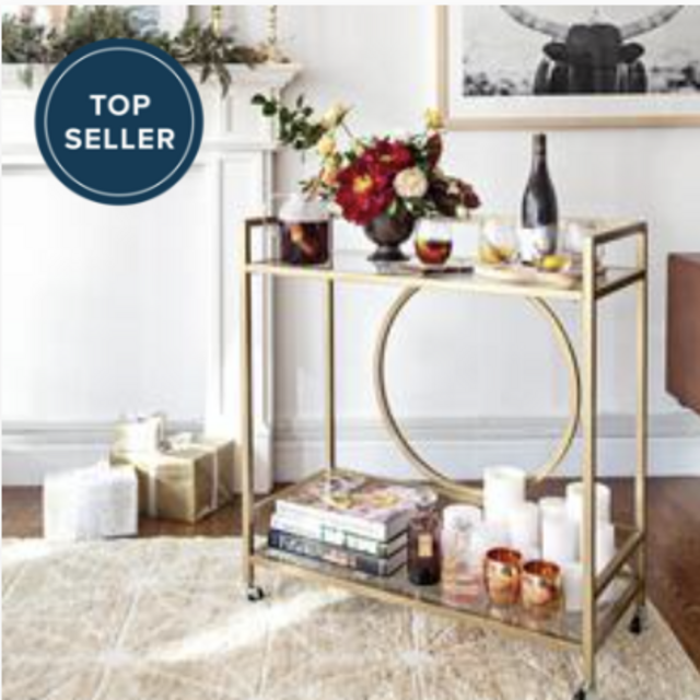 Sauder International Lux Bar Cart
