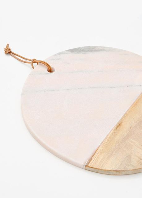 Pink Marble Serving Board