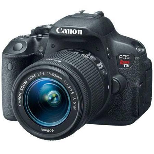 Canon - EOS Rebel T5i DSLR Camera with 18-55mm IS STM Lens - Black