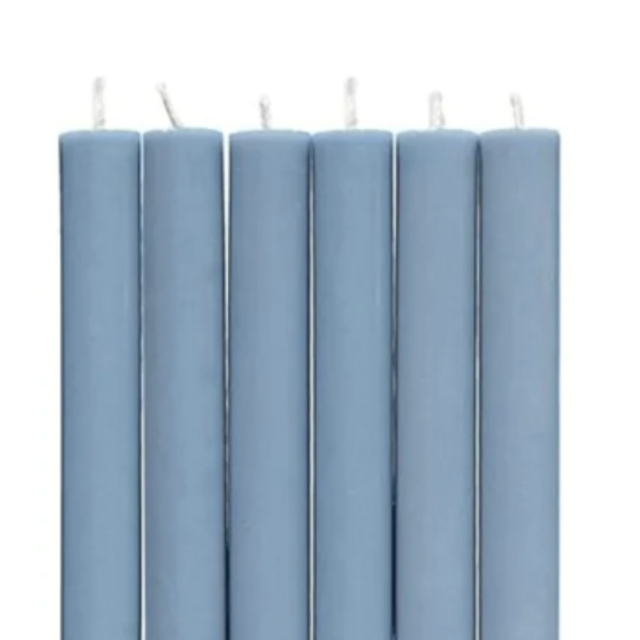 Set of 6 Dinner Candles in Pompadour