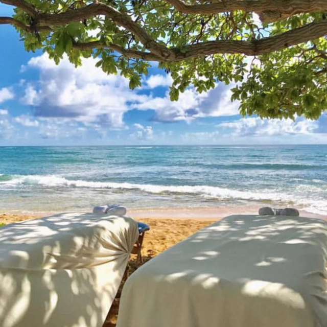 Beach front couples massage!