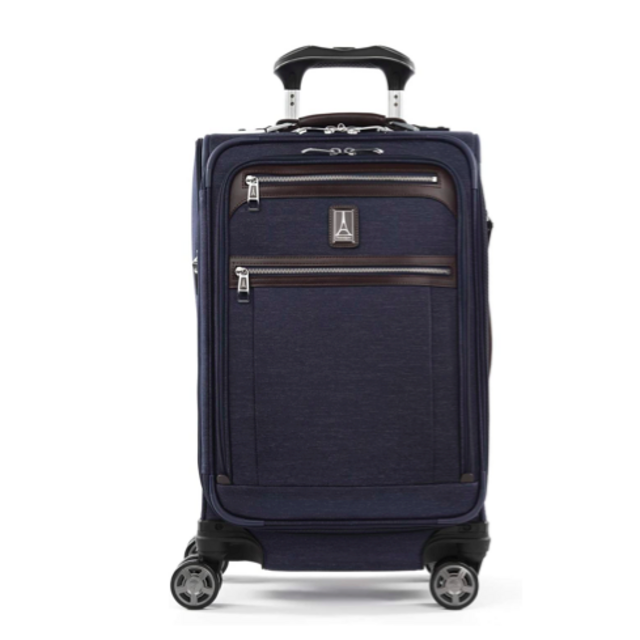 Travelpro Platinum Elite-Softside Expandable Spinner Wheel Luggage, True Navy, Carry-On 21-Inch