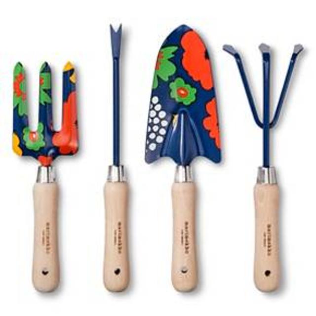 Product description page - Marimekko for Target Adult Gardening Tool Set 4 pc. - Kukkatori Print - Primary