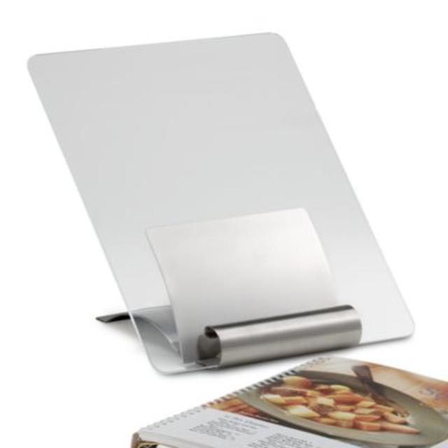 Stainless Steel Cookbook Stand with Cover