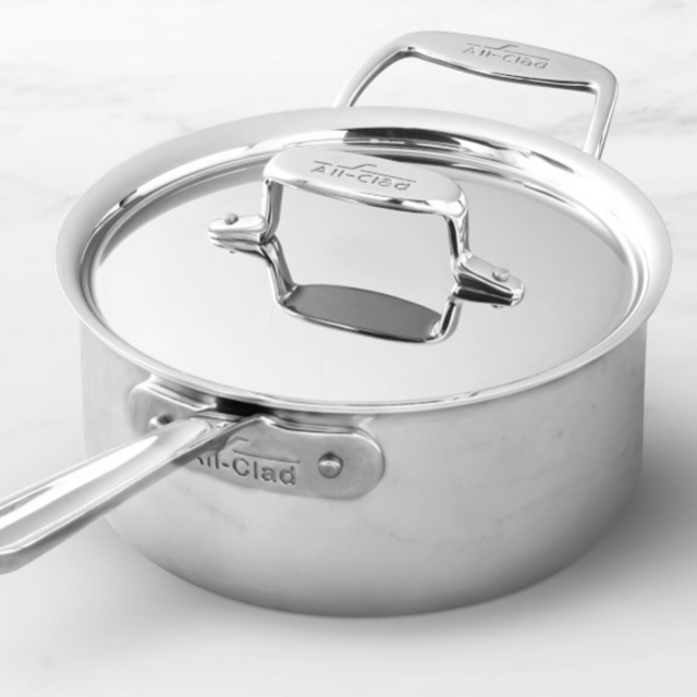 All-Clad d5 Stainless-Steel Saucepan - 3 QT