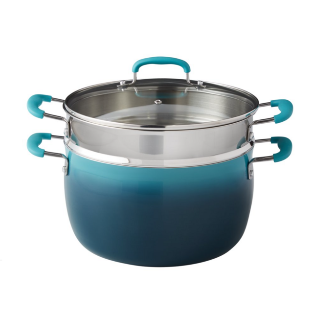 The Pioneer Woman Ceramic 7Qt Stock Pot with Pasta Insert