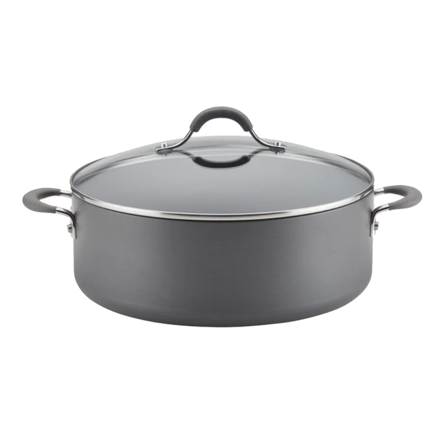 Circulon Radiance 7.5 qt. Nonstick Stock Pot in Grey