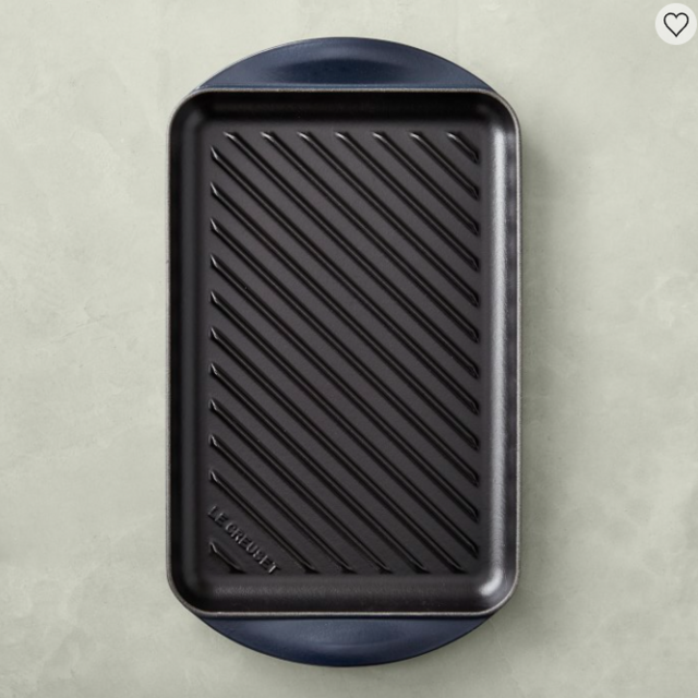 Le Creuset Enameled Cast Iron Skinny Grill - Navy Matte