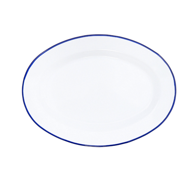 Vintage Oval Plates, Set of 4