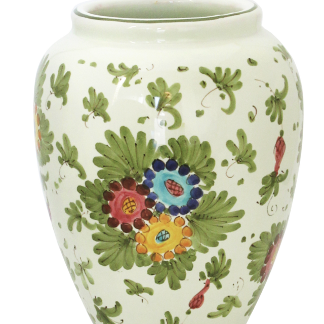 Fiorito by MODA DOMUS, Set-Of-Two Handpainted Ceramic Vases