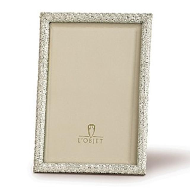 L'Objet"Platinum White" Frame, 4" x 6"