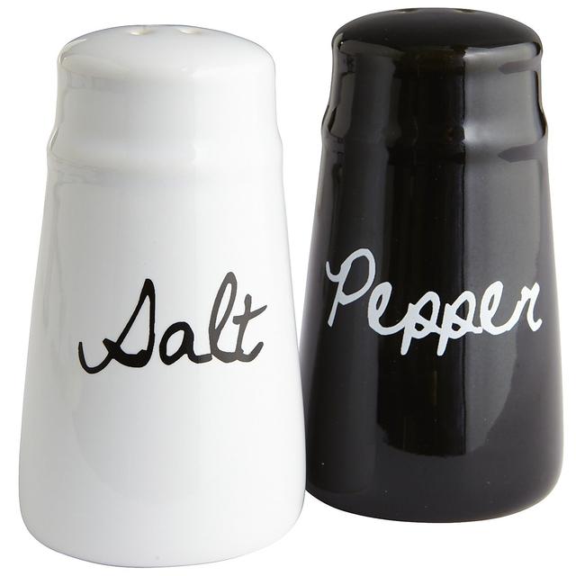 Black & White Salt & Pepper Shakers