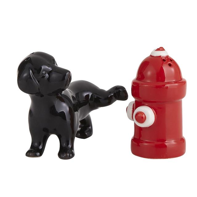Dog & Fire Hydrant Salt & Pepper Shakers
