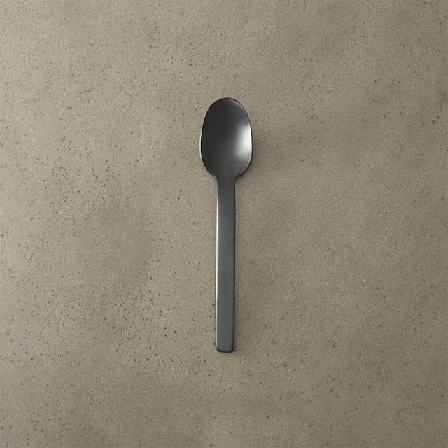 mini matte black spoon