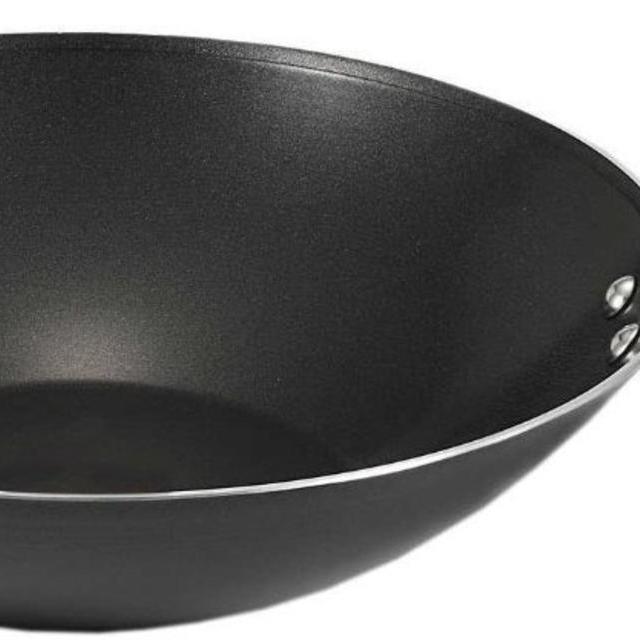 T-fal A80789 Specialty Nonstick Dishwasher Safe Oven Safe PFOA-Free Jumbo Wok Cookware, 14-Inch, Black