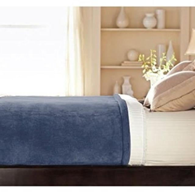 Sunbeam Luxurious King Heated Blanket — Blue