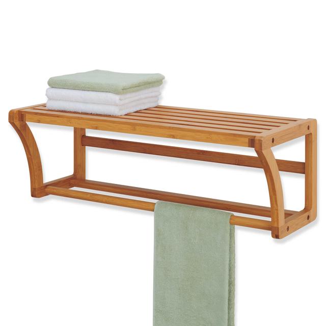 Neu Home Lohas Bamboo Wall Mounted Shelf