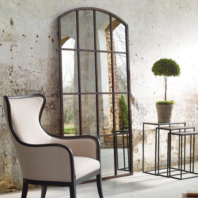 Lanesboro Arched Distressed Accent Mirror