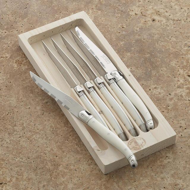 Laguiole ® Ivory Steak Knives, Set of 6