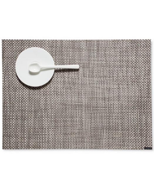 Chilewich 14" x 19" Basketweave Woven Vinyl Placemat - Gray