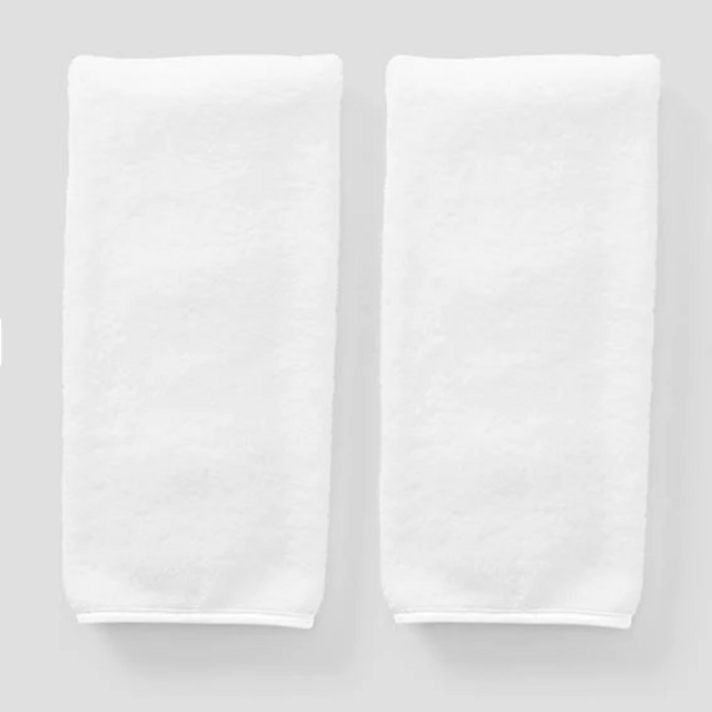 Piped Edge Hand Towels (pair)