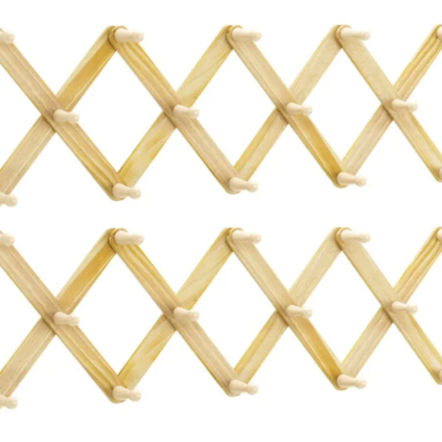 Canalp 29'' Wide Solid Wood 14 - Hook Wall Mounted Coat Rack