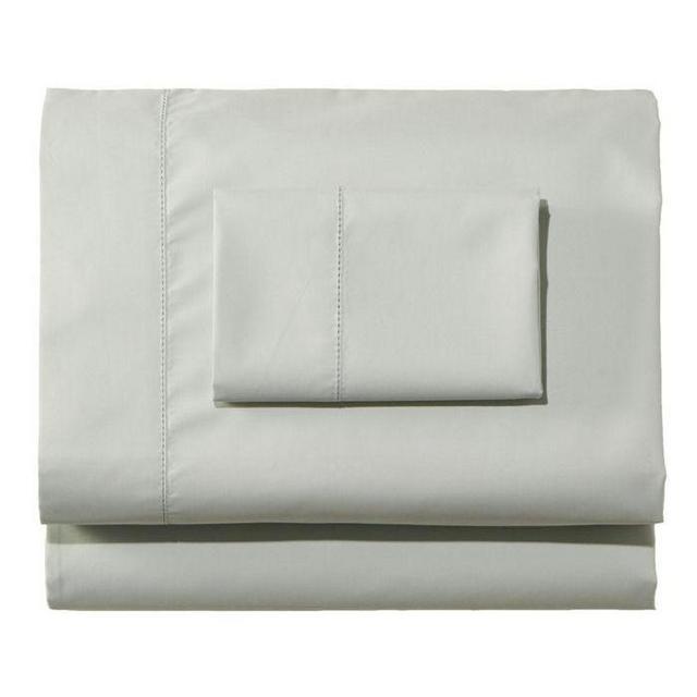 280-Thread-Count Pima Cotton Percale Sheet Set (Queen, Pastel Mint)