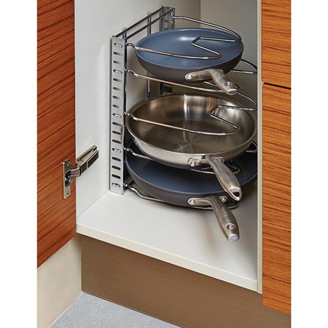 Chrome Cookware Organizer