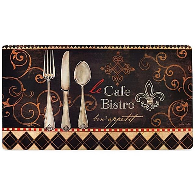 Soothing Chef 20-Inch x 36-Inch Le Café Bistro Anti-Fatigue Kitchen Mat