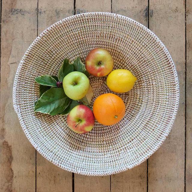 Woven Fruit Basket - White