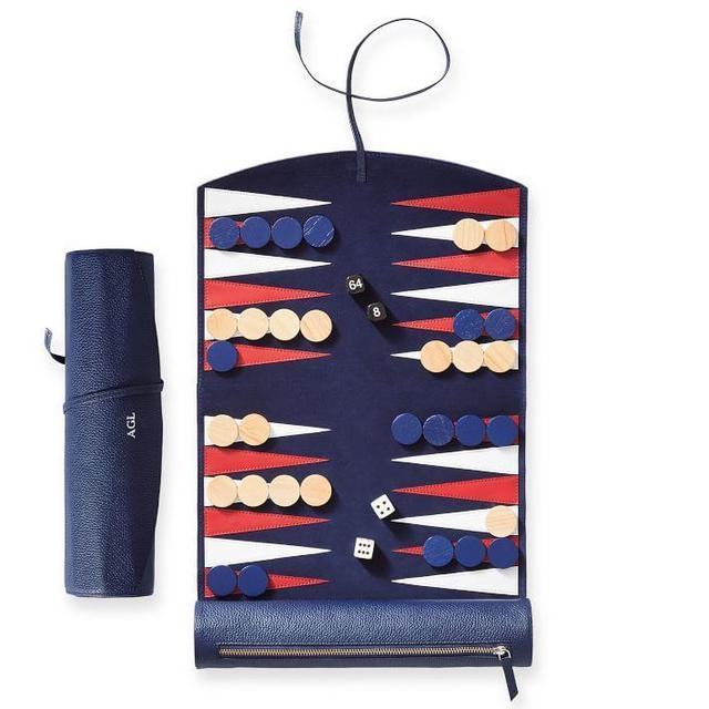 Travel Backgammon Set, Navy