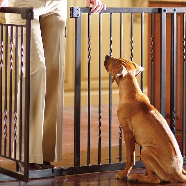 34-inch Freestanding Pet Barrier with Gate