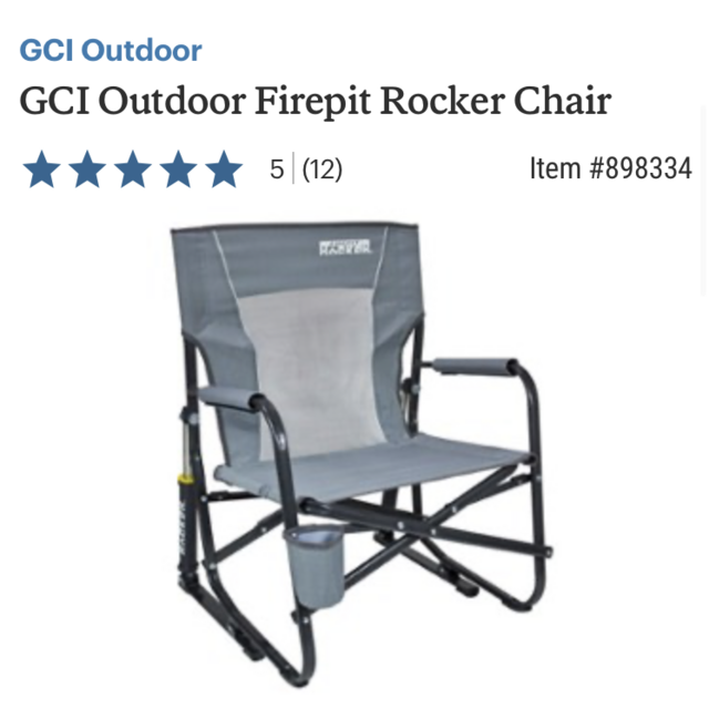 GCI Outdoor Firepit Rocker Chair | REI Co-op