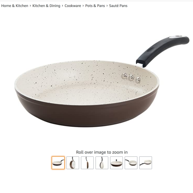 10" Stone Earth Frying Pan by Ozeri, with 100% APEO & PFOA-Free Stone-Derived Non-Stick Coating from Germany