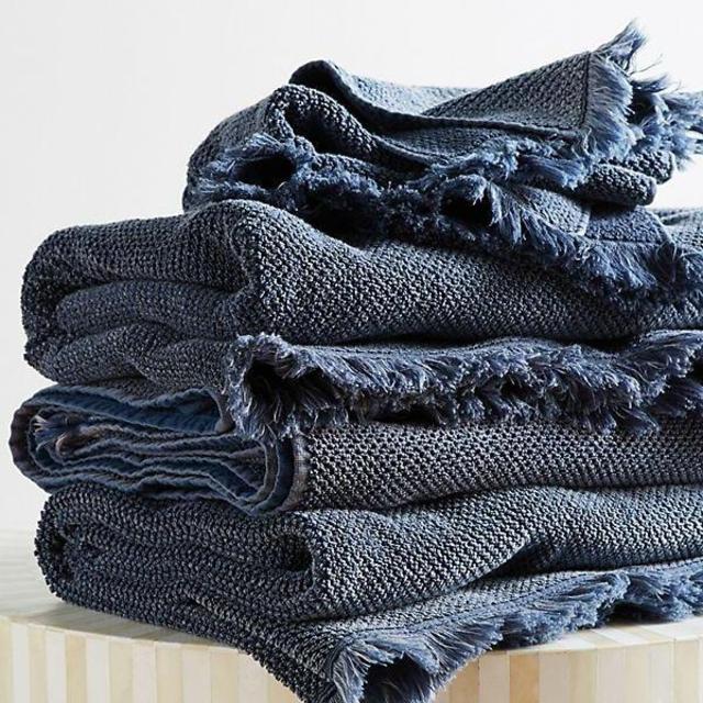 Kassatex Antico Hand Towel - INDIGO