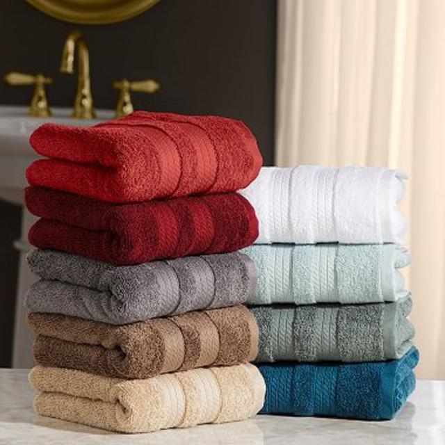100% Cotton Luxury Hand Towel 16" x 30" (White)