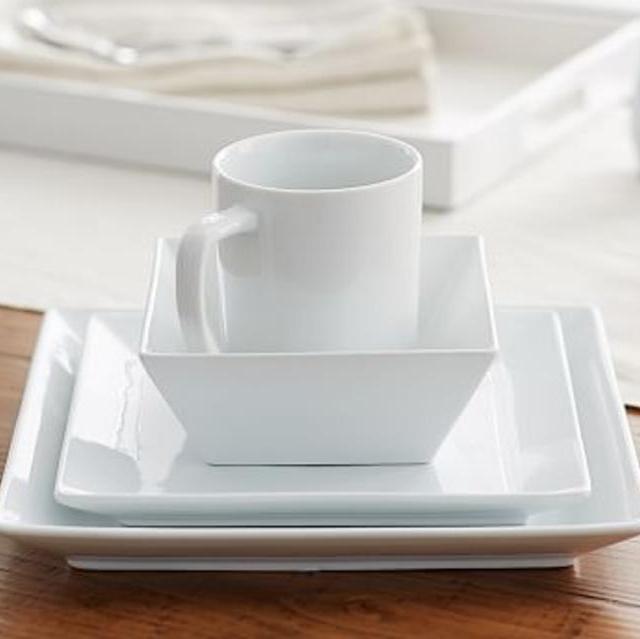 Great White Square Dinnerware 16-piece Set