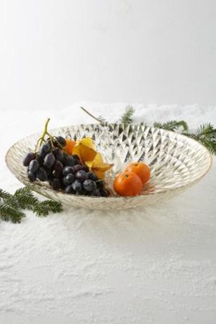 Mercury Glass Serving Bowl