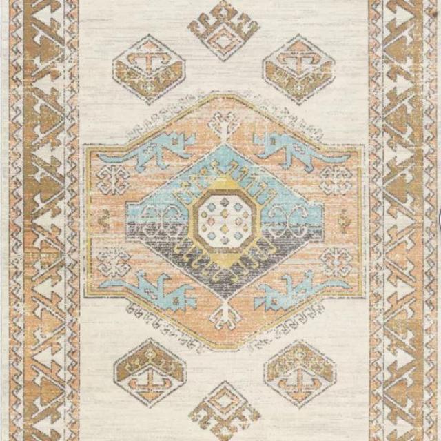 Epps Ivory/Saffron/Light Gray Indoor / Outdoor Area Rug
