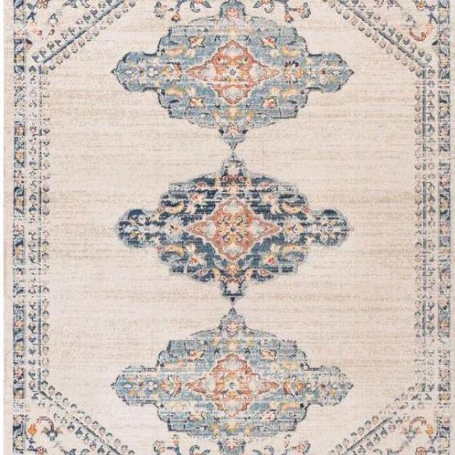Enciso Oriental Navy Indoor / Outdoor Area Rug
