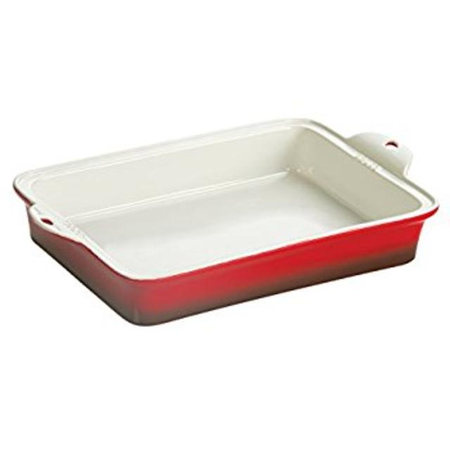 Lodge Stoneware Baking Dish, 9" x 13", Red