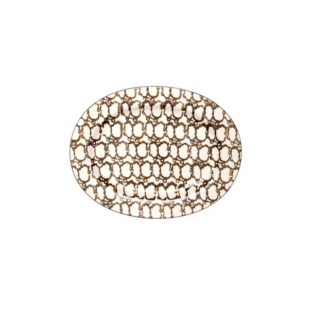Spongeware Oval Serving Platter