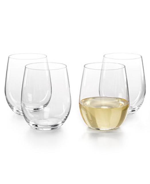 Riedel O Viognier And Chardonnay Stemless Wine Glasses 4 Piece Value Set