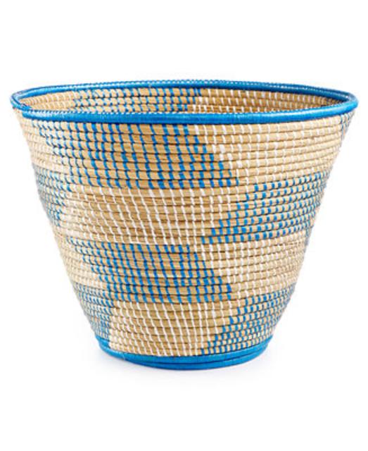 Raffia and Sweet Grass Magazine Basket