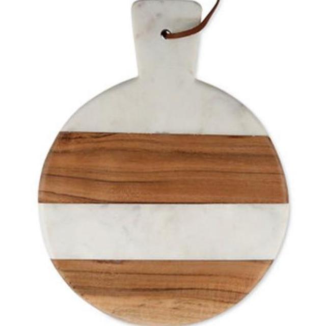 Marble & Wood Striped Round Paddleboard