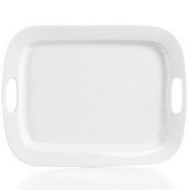 The Cellar Whiteware Handled 19" Rectangular Platter