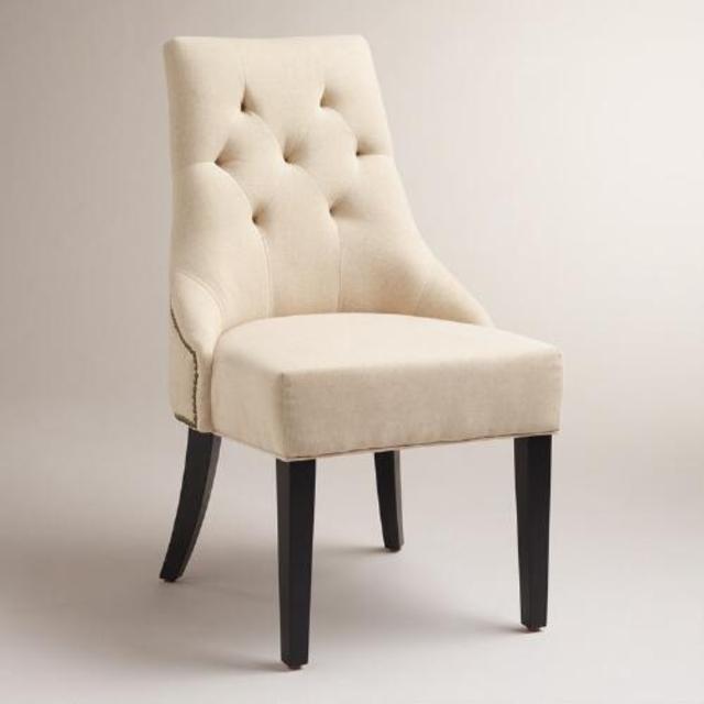 Linen Lydia Dining Chairs, Set of 2